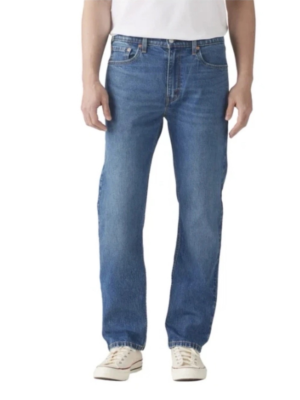 Levi's 505 Regular Straight Leg Jeans in Blue Denim